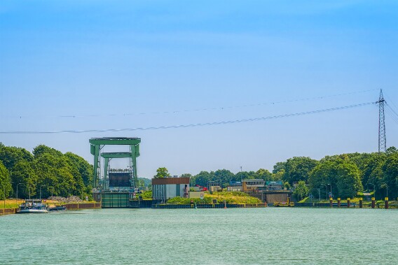 Schleuse Hünxe am Wesel-Datteln-Kanal null