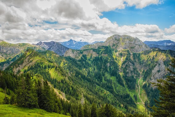 Blick auf die Nordalpen null